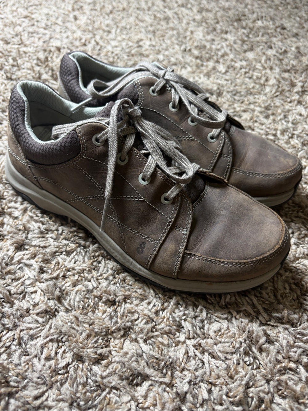 Ahnu Taraval Women’s 6.5 Brown Leather Waterproof Walking Hiking Shoes 1010942